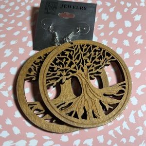 New Dangle Wooden Earrings Tree of Life Fashion Jewelry